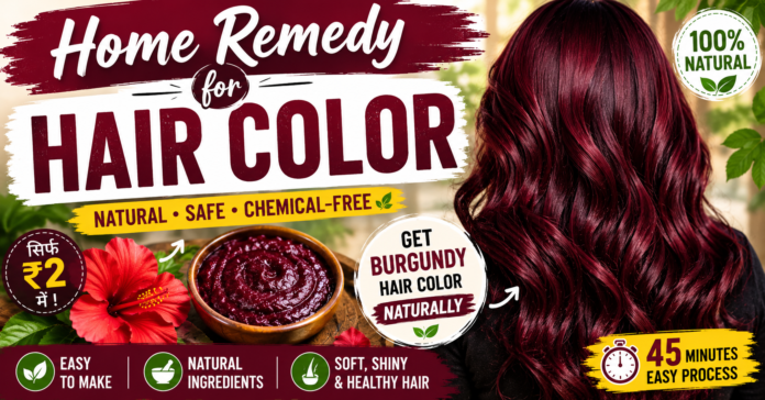 natural burgundy hair color at home
