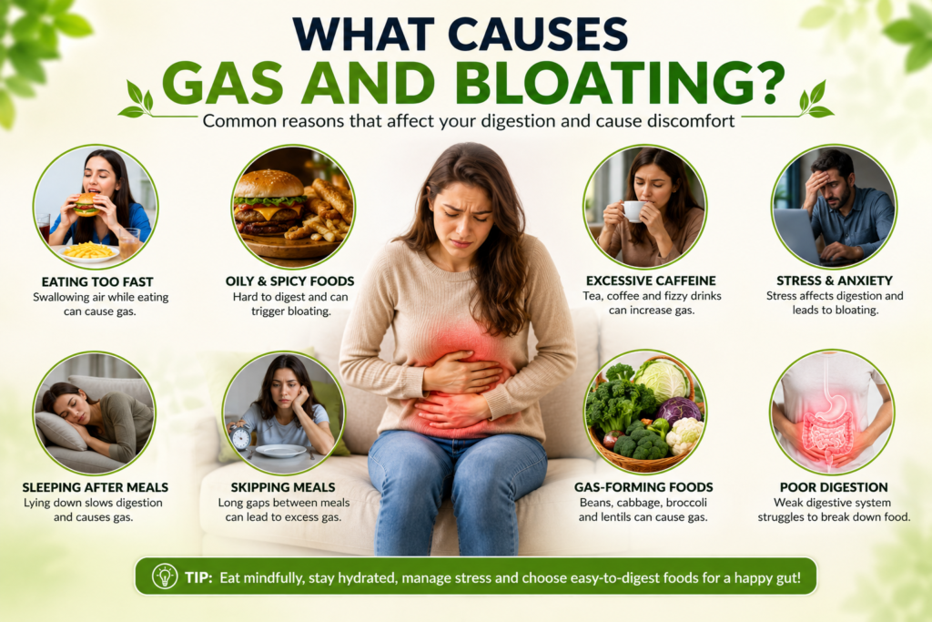 What Causes Gas and Bloating?