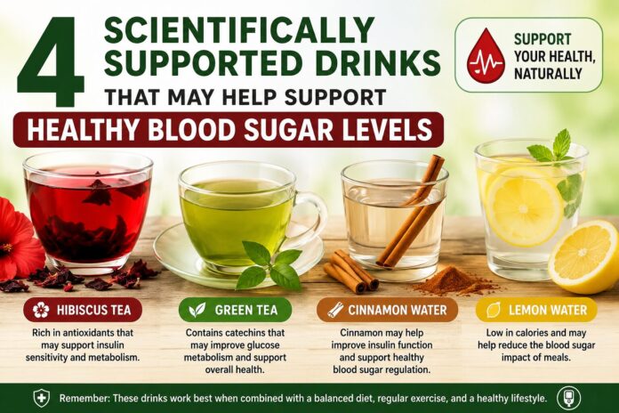 4 Scientifically Supported Drinks That May Help Support Healthy Blood Sugar Levels