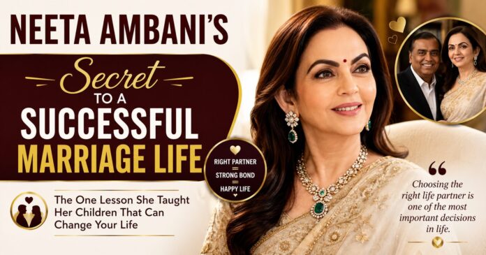 Neeta Ambani's Secret to a Successful Marriage Life